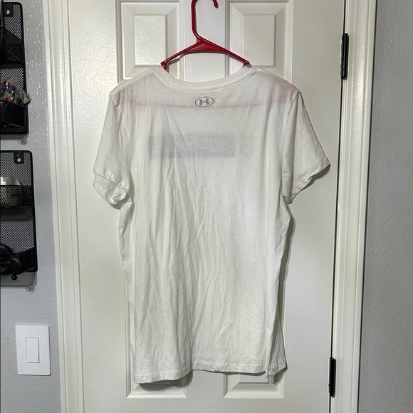 Under Armour White Softball Tee - Picture 4 of 4